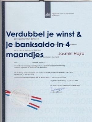 cover image of Verdubbel je winst & je banksaldo in 4 maandjes
